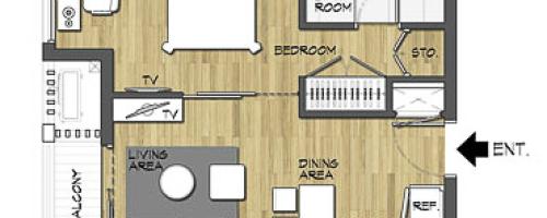 1 bedroom